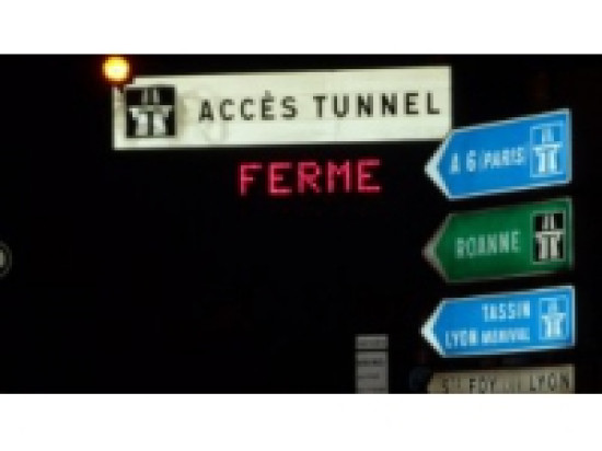 Tunnel sous Fourvi&egrave;re : de nouvelles fermetures nocturnes cette semaine