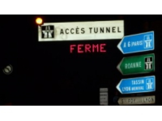 Tunnel sous Fourvi&egrave;re : une douzaine de fermetures nocturne pr&eacute;vues en d&eacute;cembre