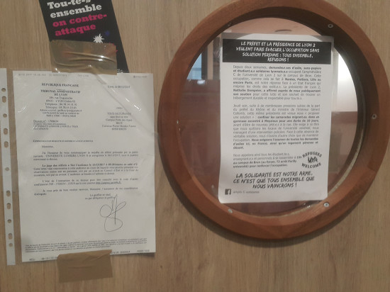 Aucune solution en vue pour les  migrants de l’Université Lyon 2