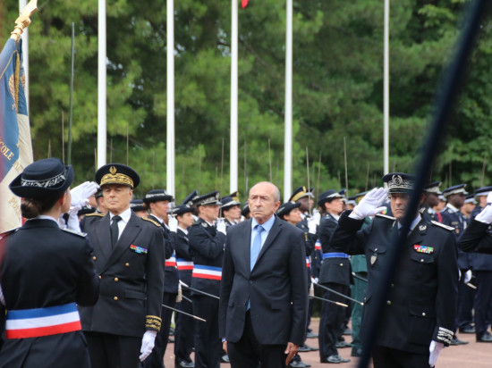 Gérard Collomb ce vendredi à la remise de diplôme des élèves de l'ENSP de Saint-Cyr