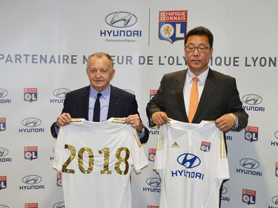 L'OL et Hyundai prolongent leur partenariat jusqu'en 2018