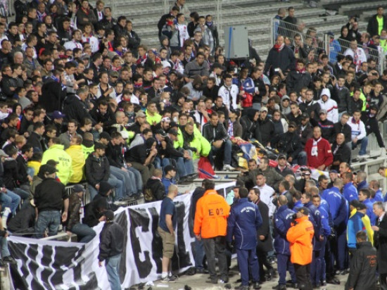 Aulas est all&eacute; voir les supporters