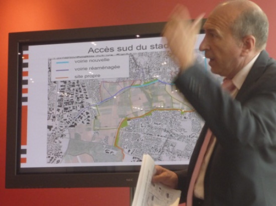 G&eacute;rard Collomb s'est exprim&eacute; au sujet du Grand stade
