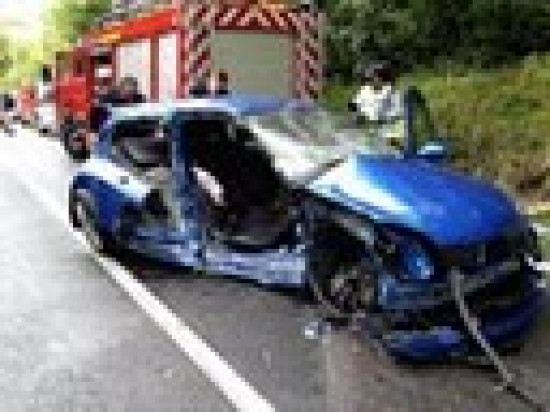 Un grave accident de la circulation sur la route d&eacute;partementale 8 &agrave; Tarare