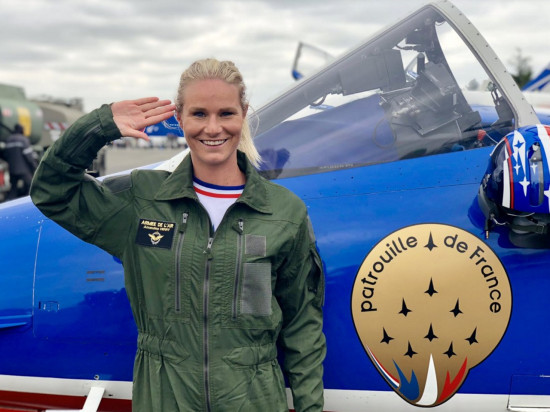 14 juillet : Amandine Henry a volé avec la Patrouille de France