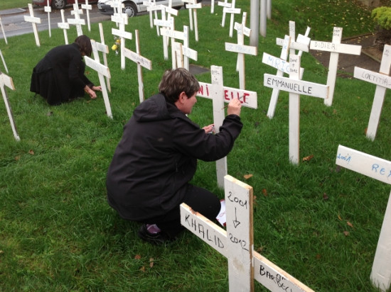 Avant la Toussaint, marche funèbre des BASF à Lyon