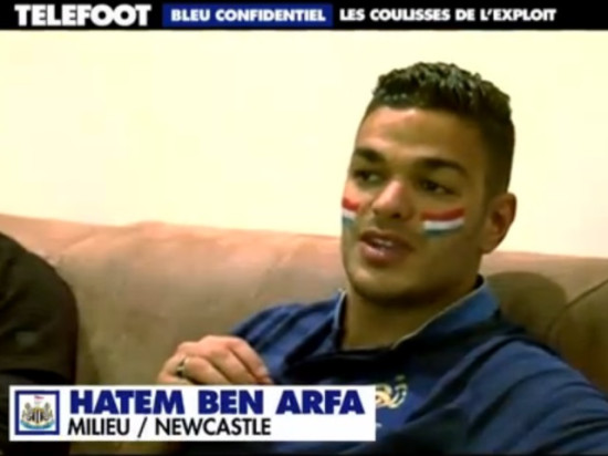 Ben Arfa supporte les Bleus avec le drapeau des Pays-Bas