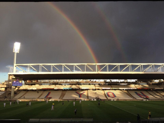 Insolite (et joli) : un "double rainbow" salue un but de l'OL féminin Insolite (et joli) : un "double rainbow" salue un but de l'OL féminin