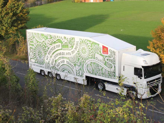 Lyon : un camion McDonald’s roule grâce aux déchets des restaurants Lyon : un camion McDonald’s roule grâce aux déchets des restaurants