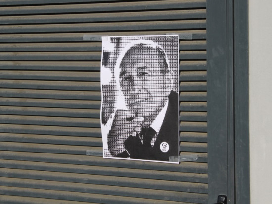 Les portraits de Collomb fleurissent à Lyon : la réplique de Grrrnd Zero