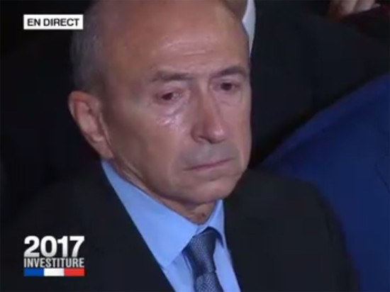 Les larmes de Gérard Collomb à l’investiture d’Emmanuel Macron - VIDEO