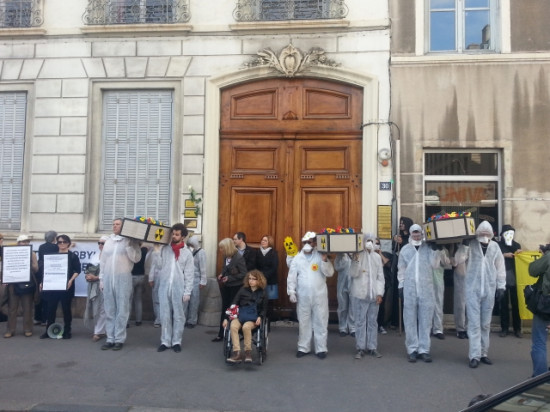Lyon : 50 manifestants pour les 28 ans de Tchernobyl
