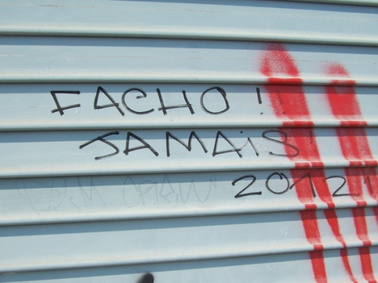 Lyon : le local du Front National dégradé Lyon : le local du Front National dégradé