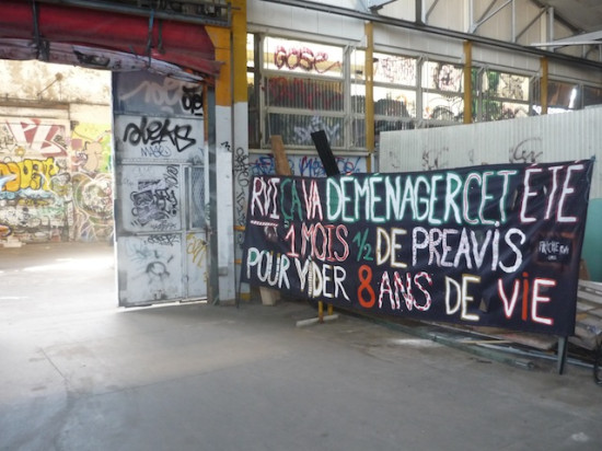 Moratoire pour le départ des artistes de la friche RVI