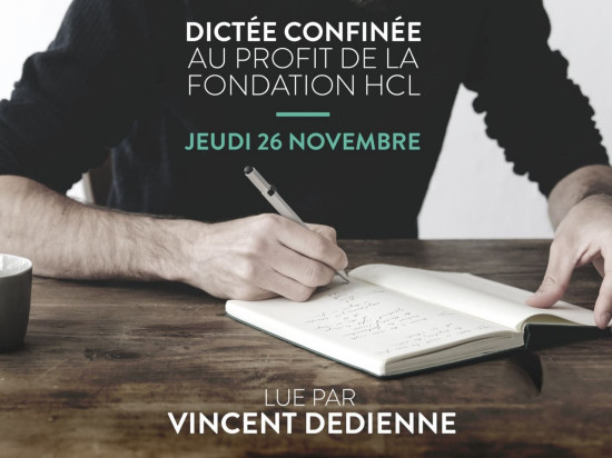 Lyon : une dictée confinée et solidaire au profit des HCL !