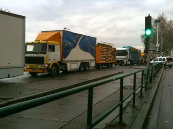 Opérations escargots des forains ce mardi matin au sud de Lyon