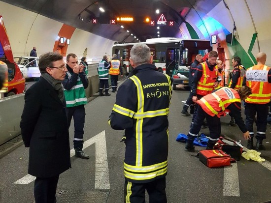 Important exercice de sécurité civile sous le tunnel de la Croix-Rousse cette nuit