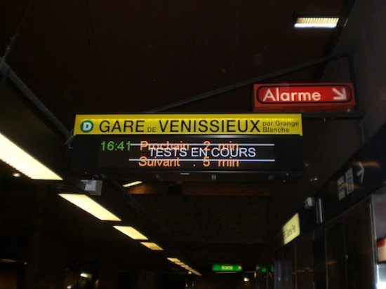 Nouveauté dans le métro lyonnais
