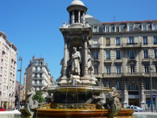 Lyon : la fontaine des Jacobins de nouveau visible