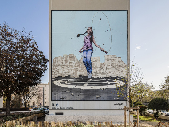 Lyon : un nouveau mur peint dans le 8e pour "susciter le dialogue"