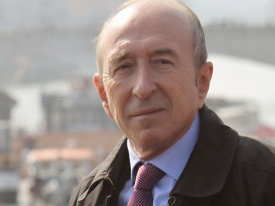 Gerard Collomb aux côtés d'Alain Jupé pour l'Assemblée Générale de l'AFCCRE