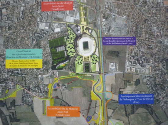 Accès au Grand Stade de l'OL : les travaux sur la rocade ont débuté