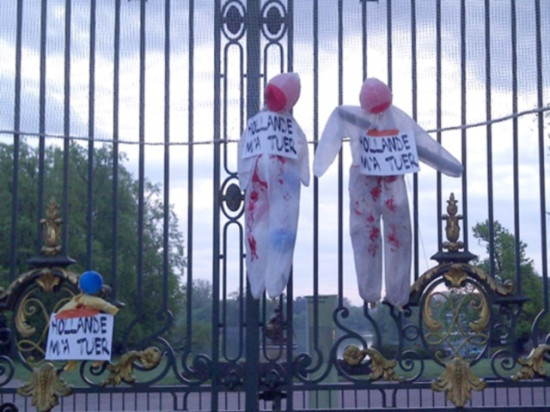 Mariage pour tous : Des mannequins ensanglantés dans différents lieux de Lyon