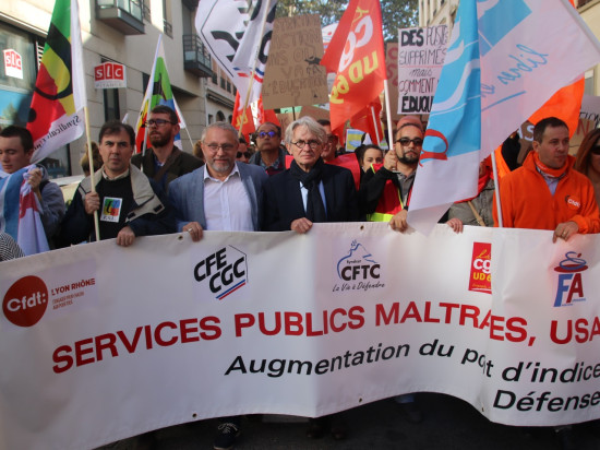 Grève dans la fonction publique : entre 6 000 et 12 000 manifestants à Lyon