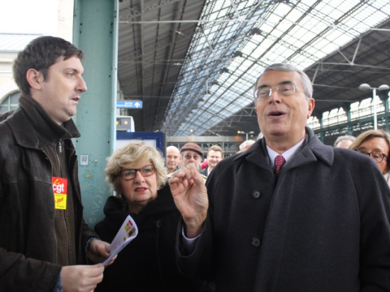 L'inauguration de la rame Régio2N perturbée par les cheminots
