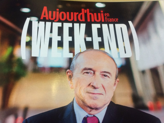 Collomb et "Lyon l'autre capitale" en Une d'Aujourd'hui en France week-end