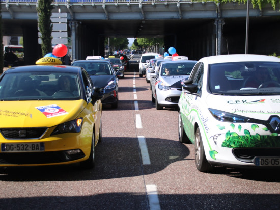Lyon : moins d'une centaine d'auto-écoles mobilisées pour la manifestation
