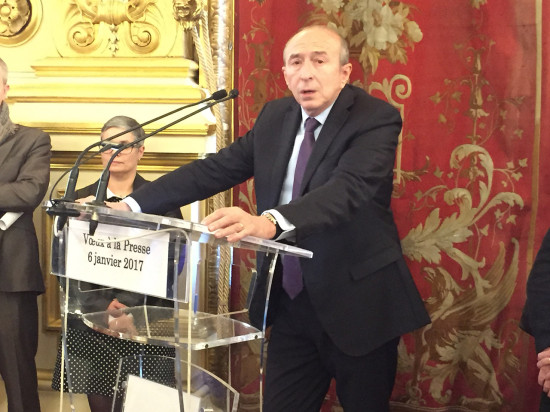 Des voeux à la presse remplis d'optimisme pour Gérard Collomb