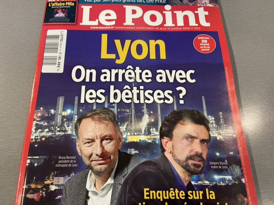 "On arrête avec les bêtises ?" : la Une du Point qui tance les écolos de Lyon