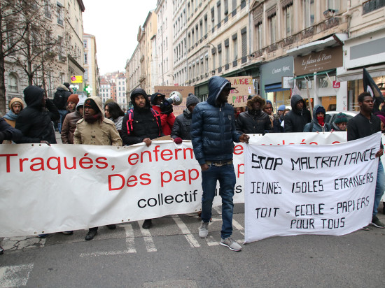 550 personnes présentes en soutien aux migrants 550 personnes présentes en soutien aux migrants