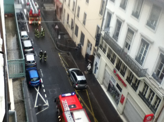 Lyon: incendie dans le deuxième arrondissement