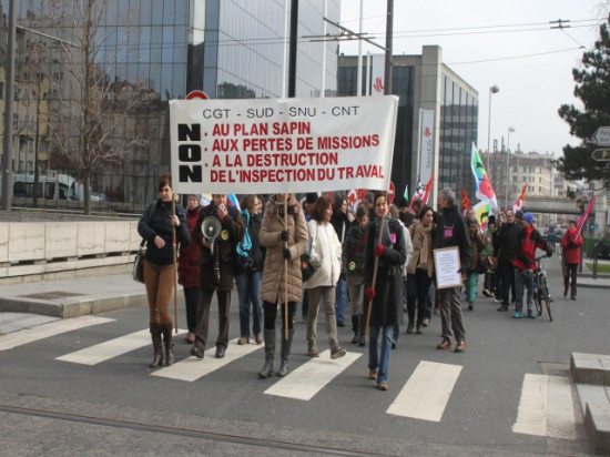 Les inspecteurs du travail manifestent à Lyon ce lundi Les inspecteurs du travail manifestent à Lyon ce lundi