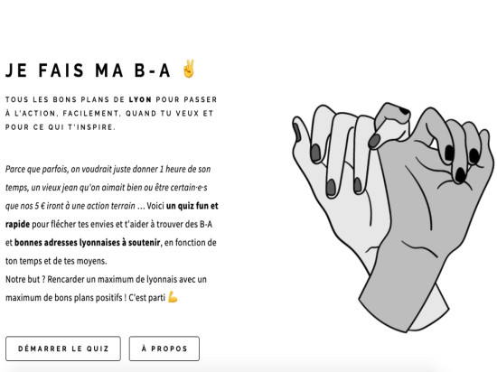 "Je fais ma B-A", le quiz qui permet de trouver facilement une association à Lyon