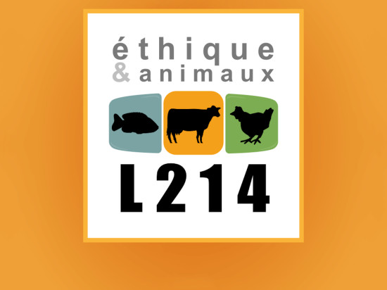 L’association L214 rassemblée devant le Domino’s Pizza