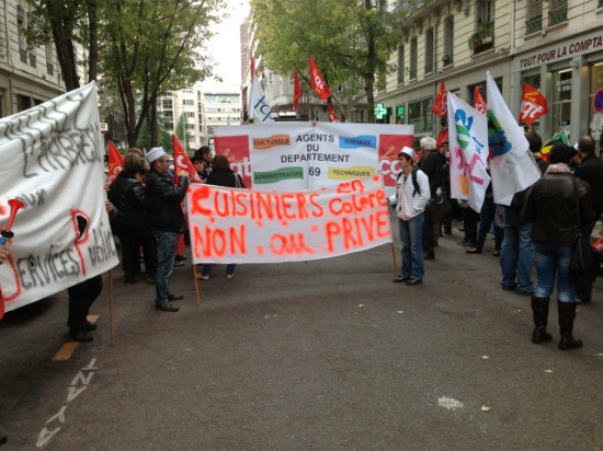 Grève dans les cantines des collèges du Rhône jeudi