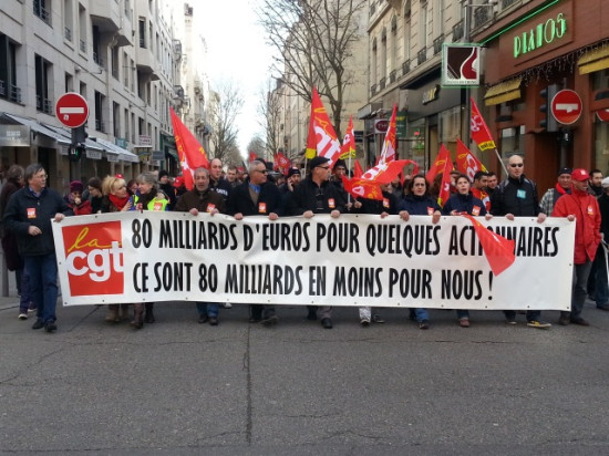 Lyon : près de 1800 personnes répondent à l'appel de la CGT Lyon : près de 1800 personnes répondent à l'appel de la CGT