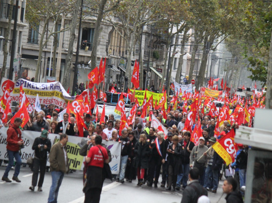 Manifestation de la CGT à Lyon : plus de 3000 personnes dans les rues Manifestation de la CGT à Lyon : plus de 3000 personnes dans les rues