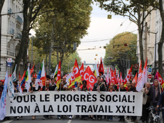 Moins de monde à Lyon pour la 4e manifestation contre la réforme du code du Travail