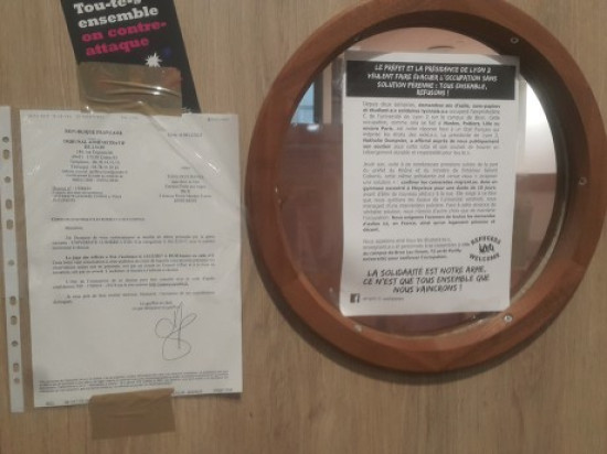 La justice autorise l’expulsion des migrants de Lyon 2