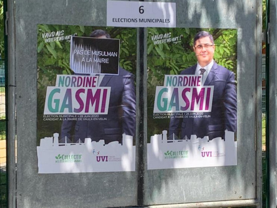 "Pas de musulman à la mairie" : une affiche de campagne dégradée à Vaulx-en-Velin