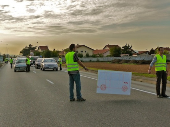 Grand Stade de l'OL : opération escargot de Carton Rouge mercredi
