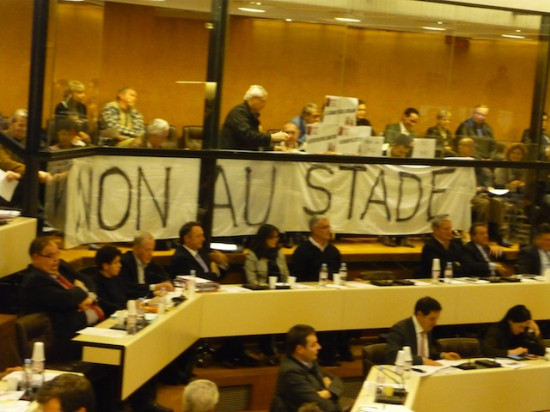 Les anti-Grand Stade donnent de la voix au Grand Lyon