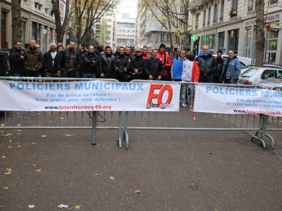 Les policiers municipaux mobilisés ce mercredi à Lyon