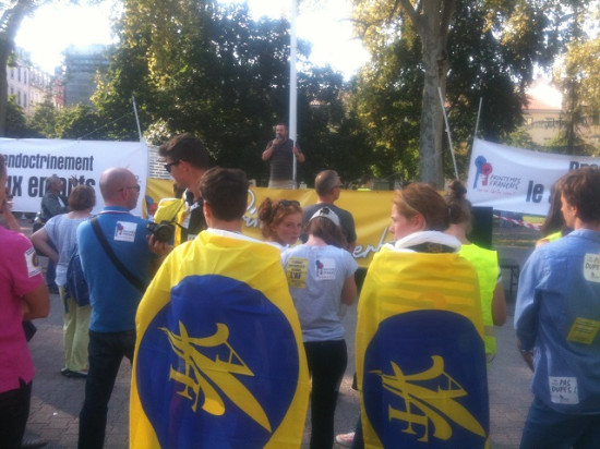 Lyon : environ 150 opposants au mariage pour tous présents au "Printemps des Libertés"