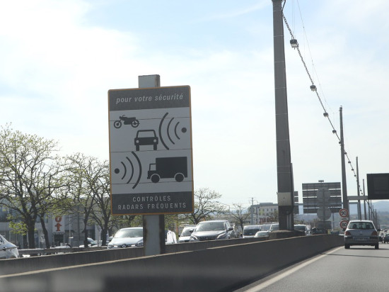Un radar autonome sur l'A6 au nord de Lyon