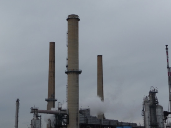 Les unités de pétrochimie de la raffinerie de Feyzin à l'arrêt